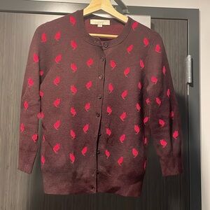 Loft Cat Print Cardigan